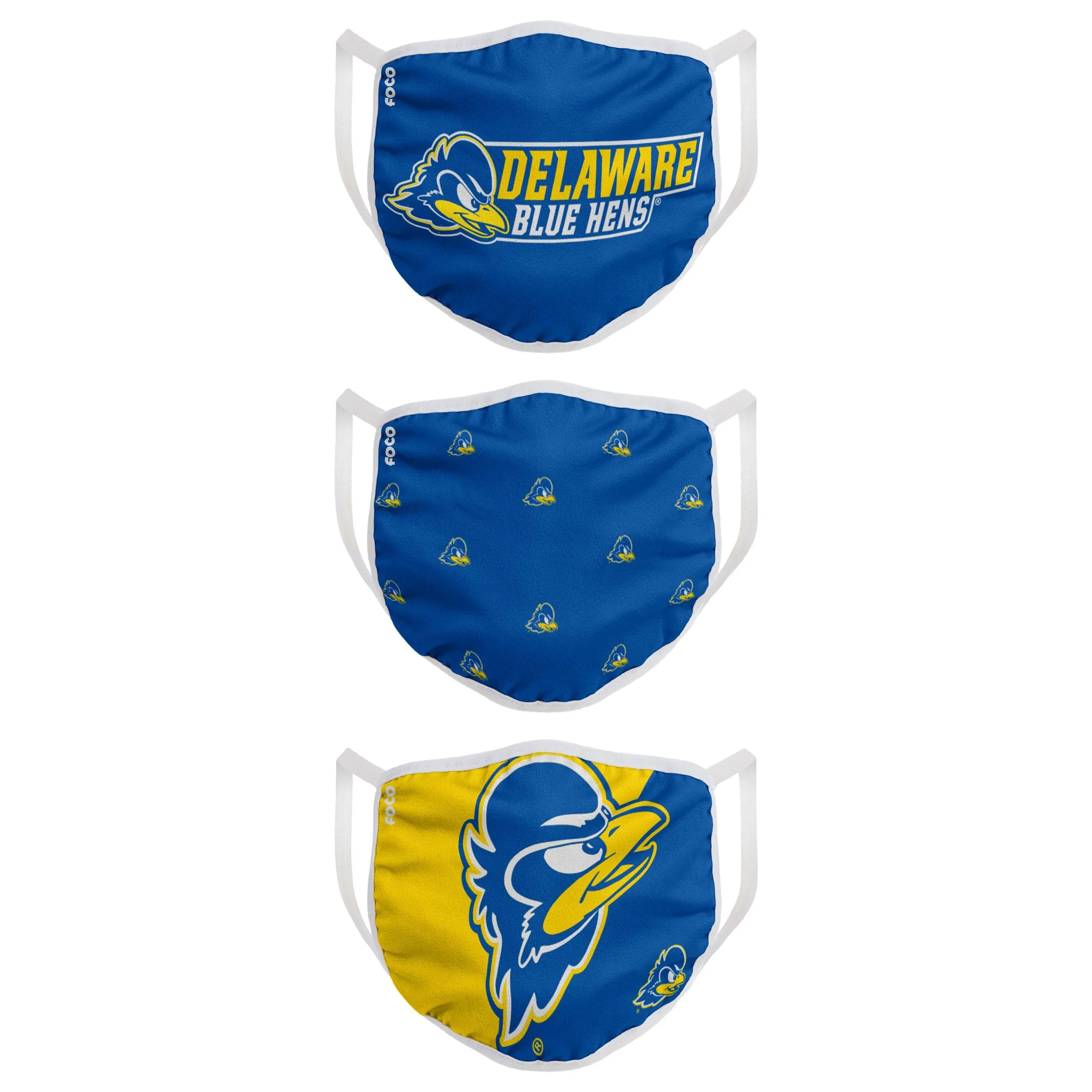 Delaware Fightin Blue Hens NCAA 3 Pack Face Cover