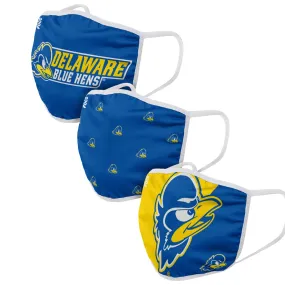 Delaware Fightin Blue Hens NCAA 3 Pack Face Cover