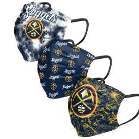 Denver Nuggets NBA Womens Matchday 3 Pack Face Cover