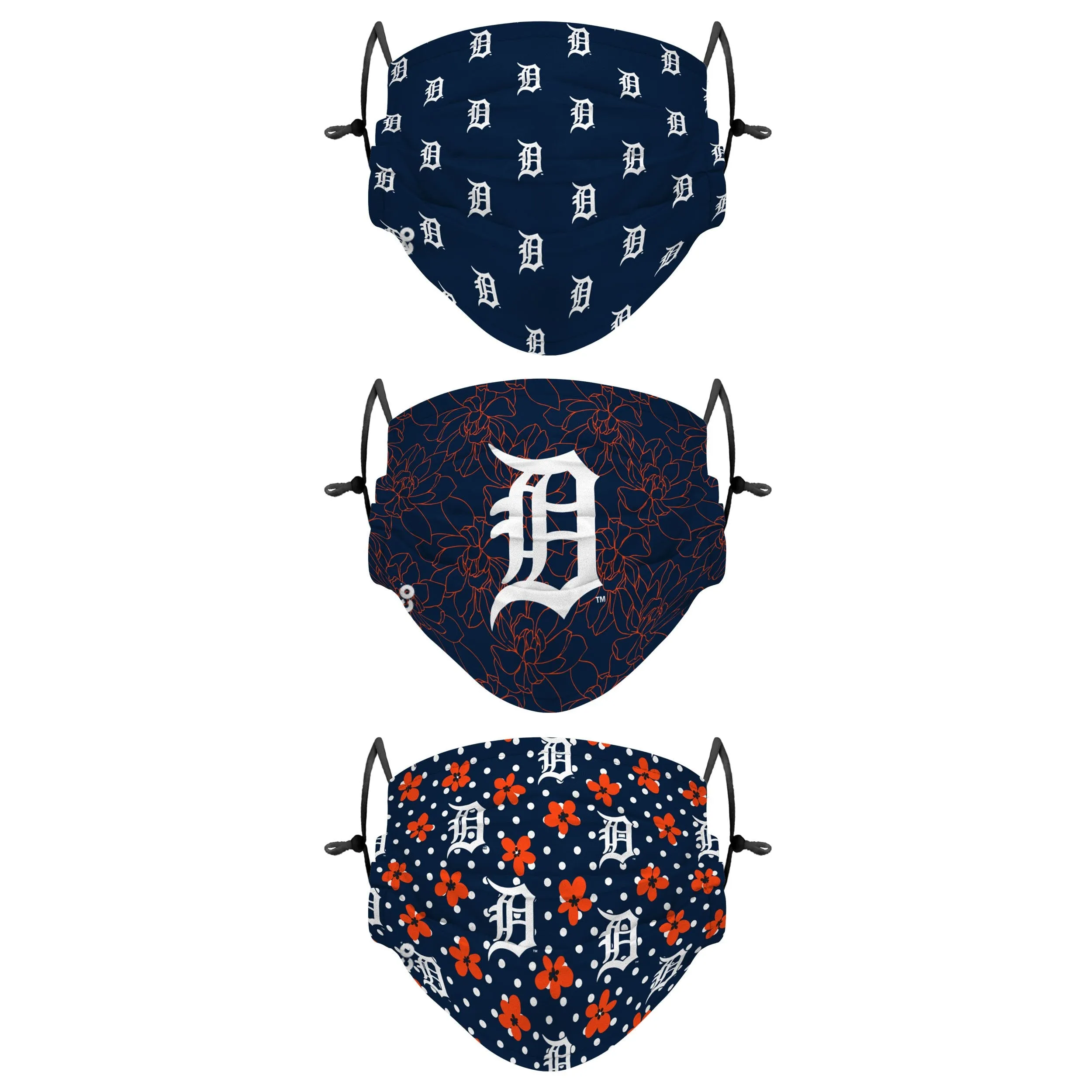 Detroit Tigers MLB Gameday Gardener 3 Pack Face Cover