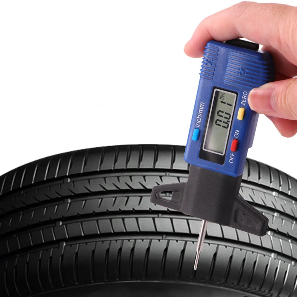 Digital Car Tire Tread Depth Gauge Meter Built-in Bluetooth