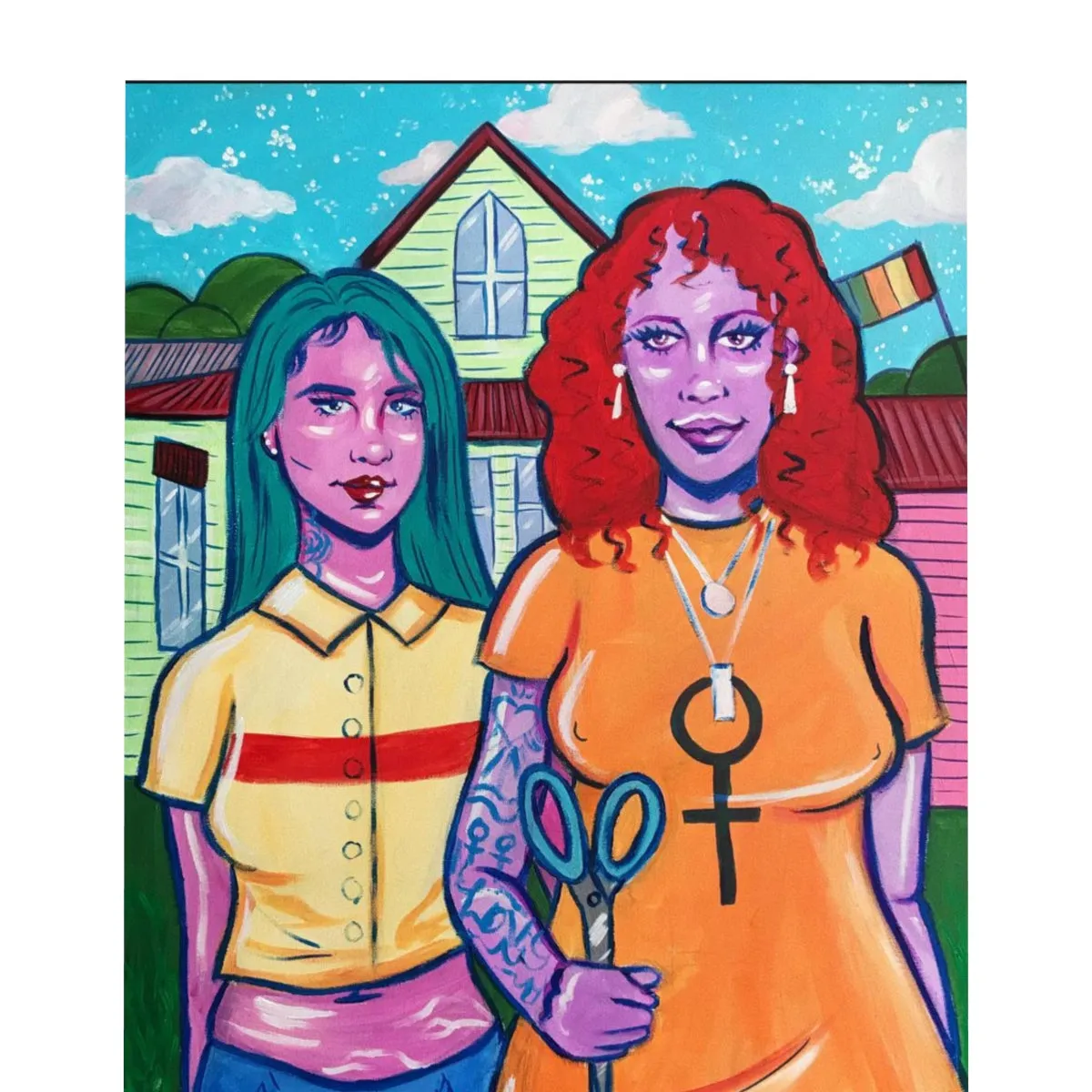 Duvet Comforter Cover - American Gothic