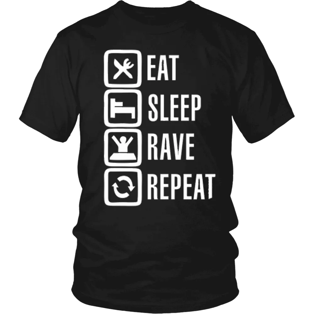 Eat Sleep Rave Repeat Tee