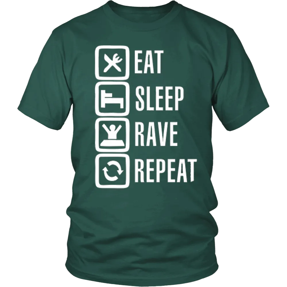 Eat Sleep Rave Repeat Tee