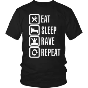 Eat Sleep Rave Repeat Tee