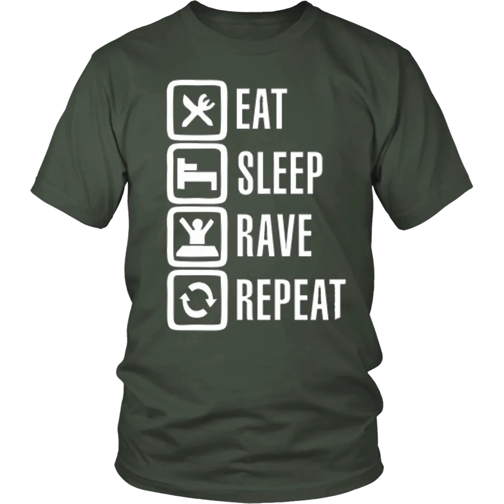 Eat Sleep Rave Repeat Tee