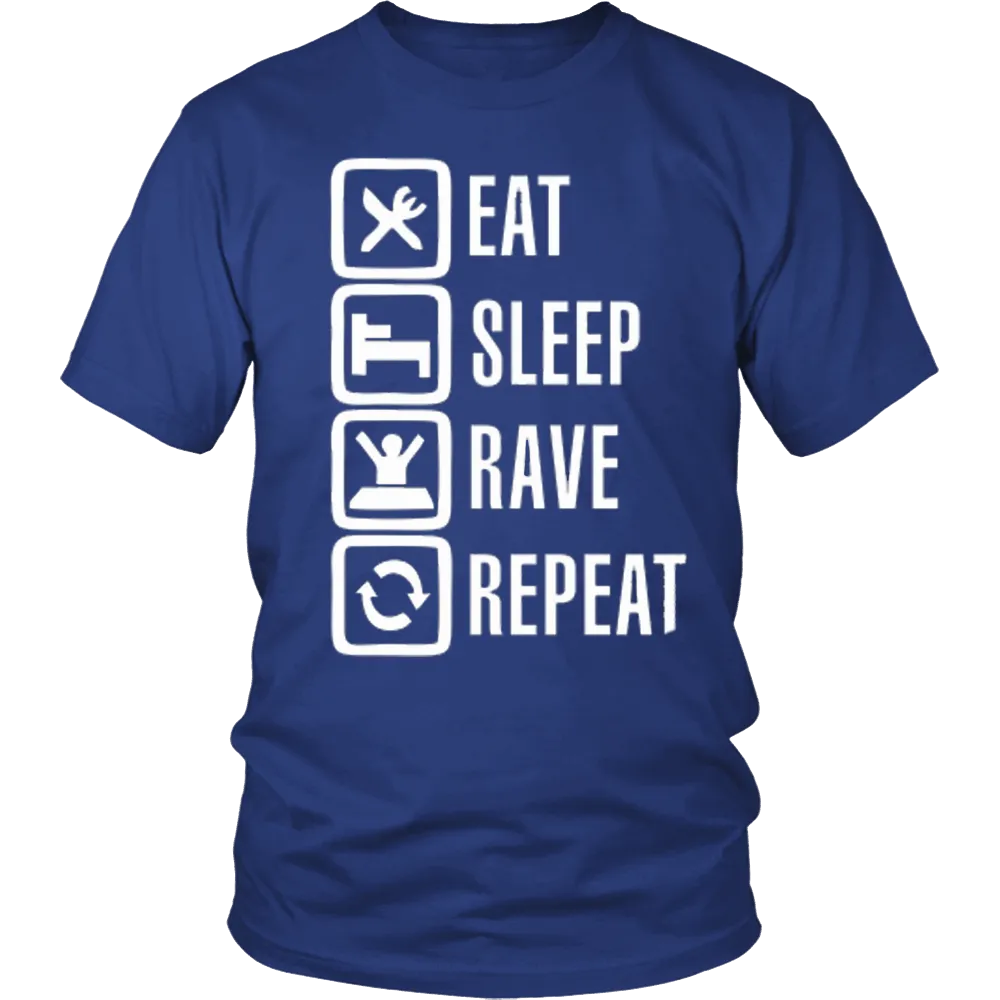 Eat Sleep Rave Repeat Tee