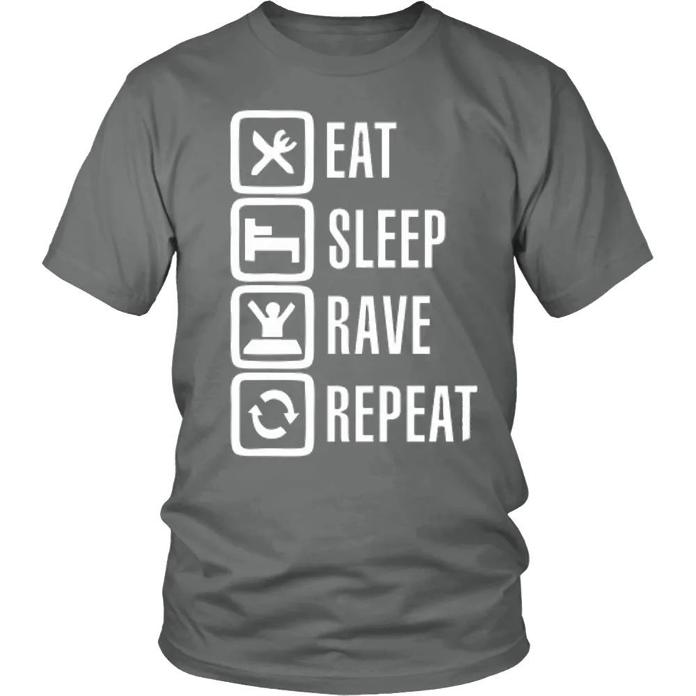 Eat Sleep Rave Repeat Tee