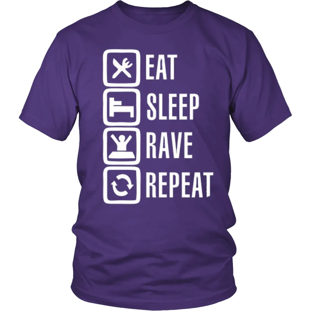 Eat Sleep Rave Repeat Tee