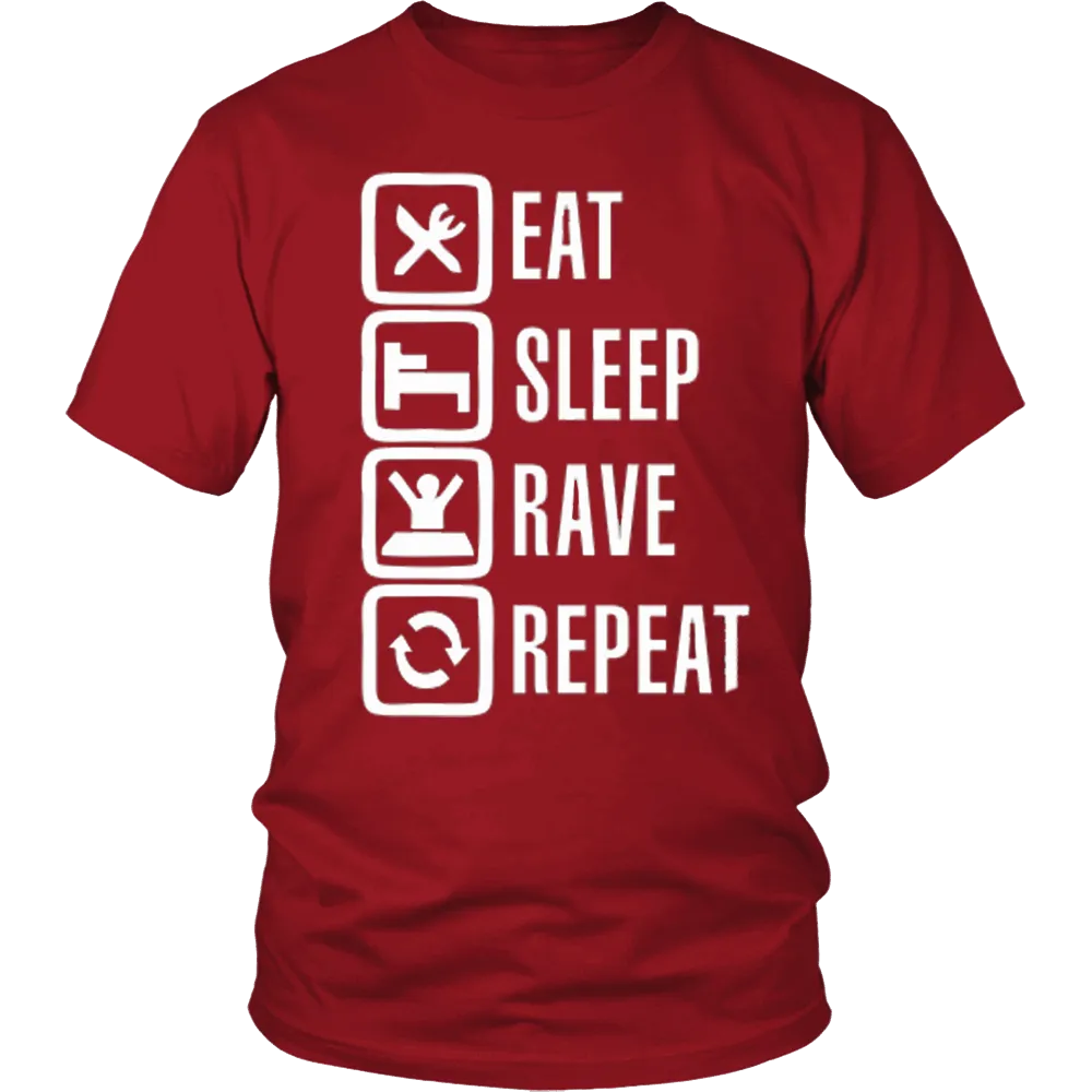 Eat Sleep Rave Repeat Tee