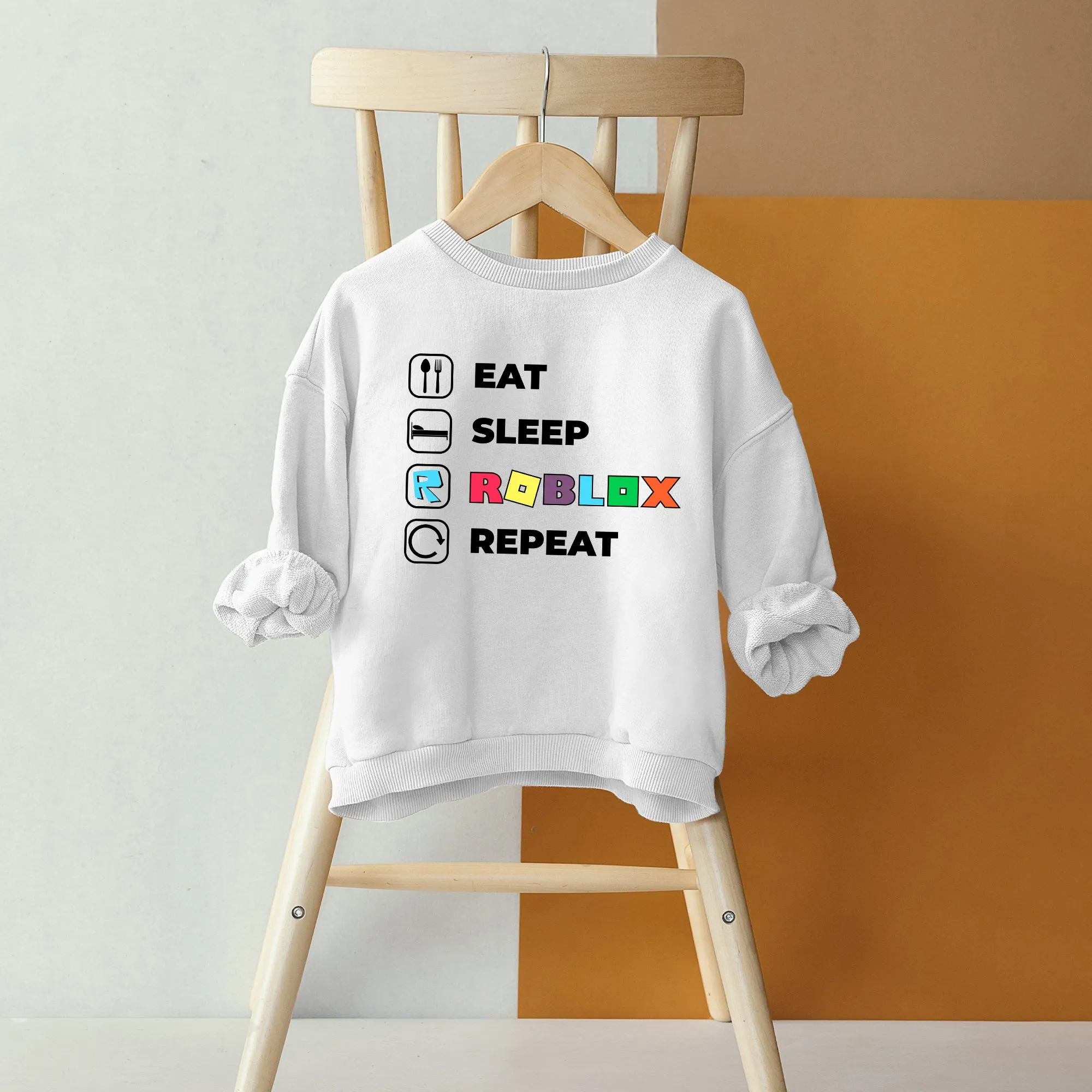 Eat Sleep Roblox Repeat Toddler Sweatshirt