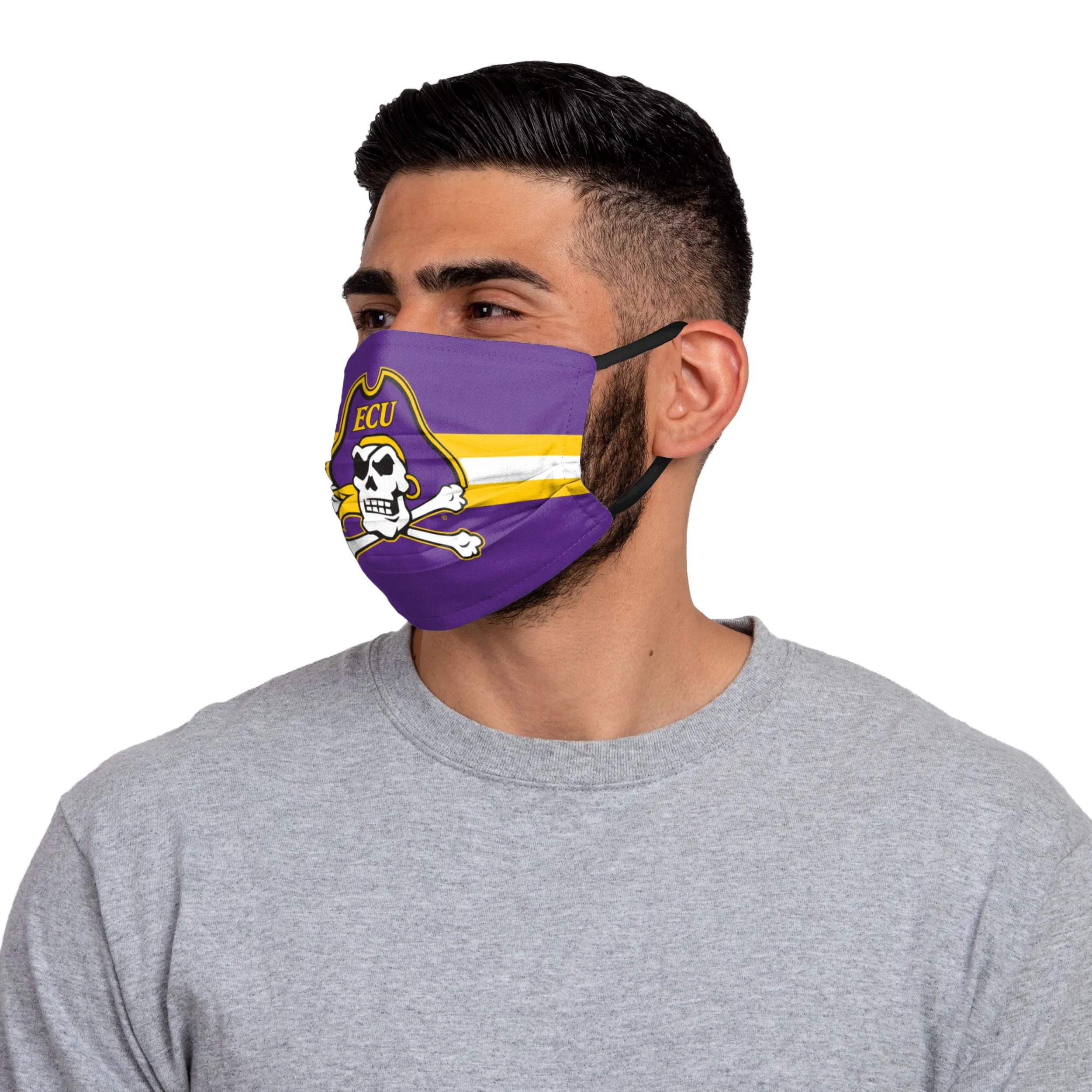 ECU Pirates NCAA Mens Matchday 3 Pack Face Cover