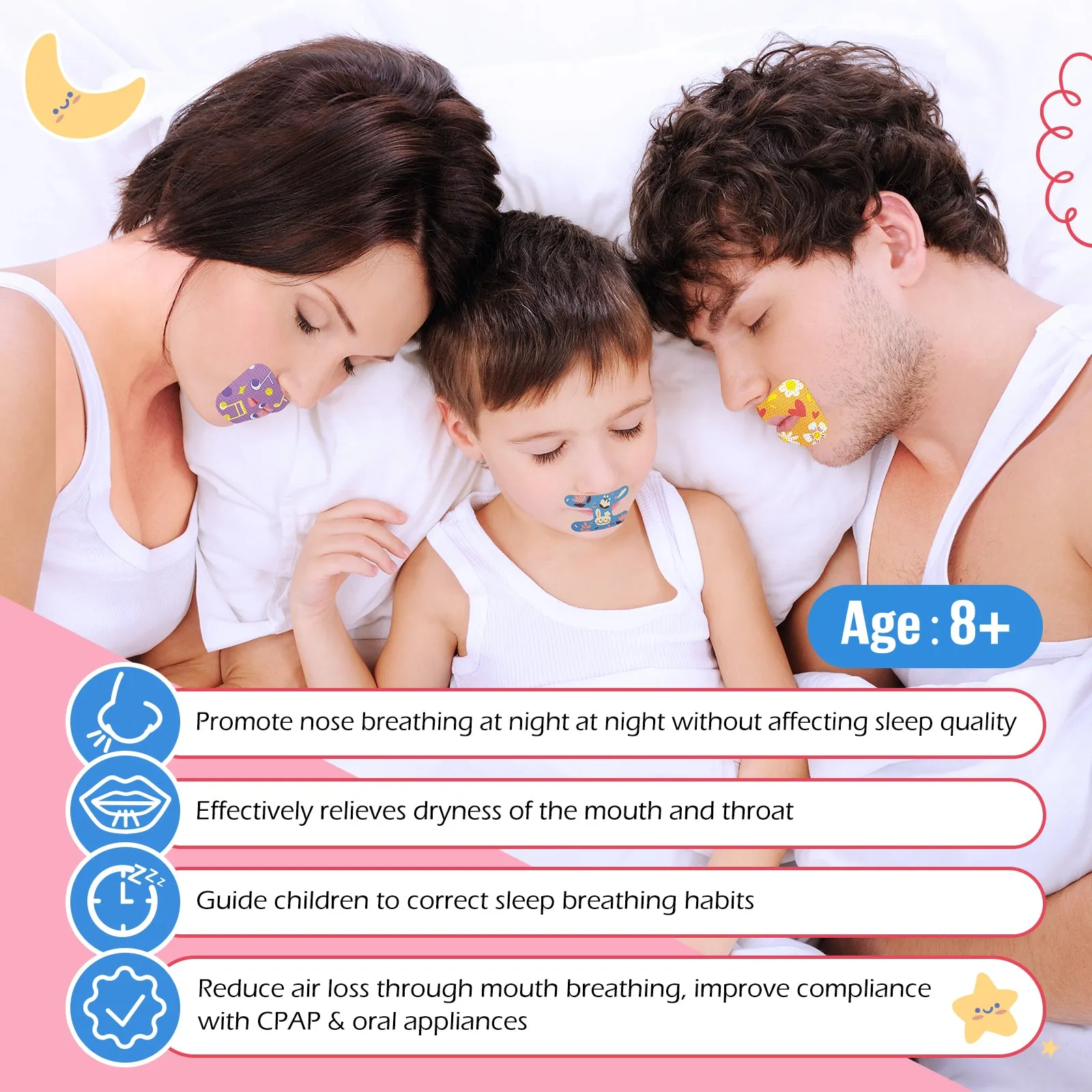 Elaimei Sleep Mouth Strips 90 Pcs