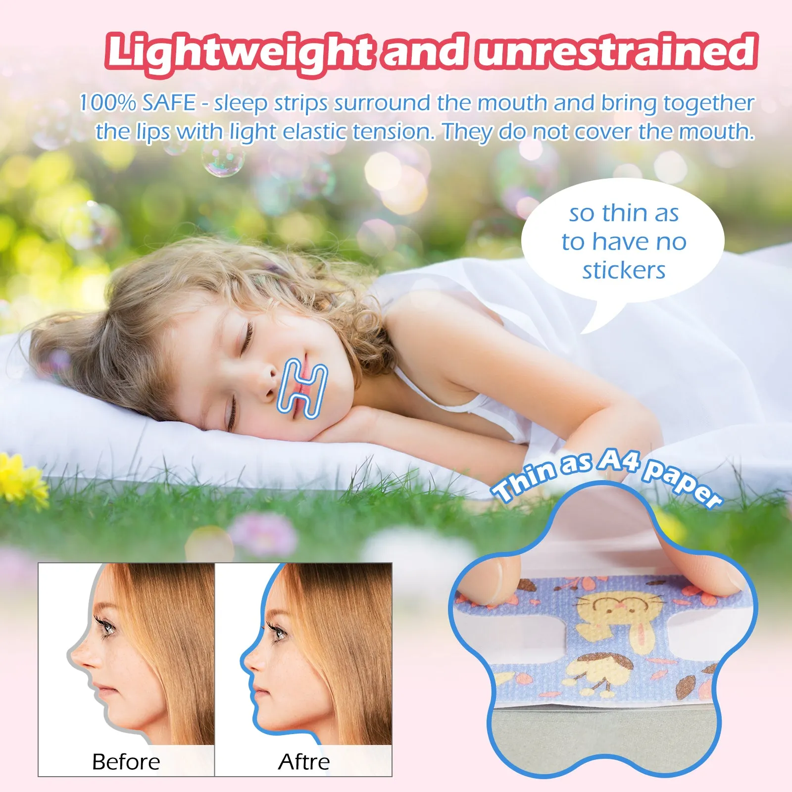 Elaimei Sleep Mouth Strips 90 Pcs