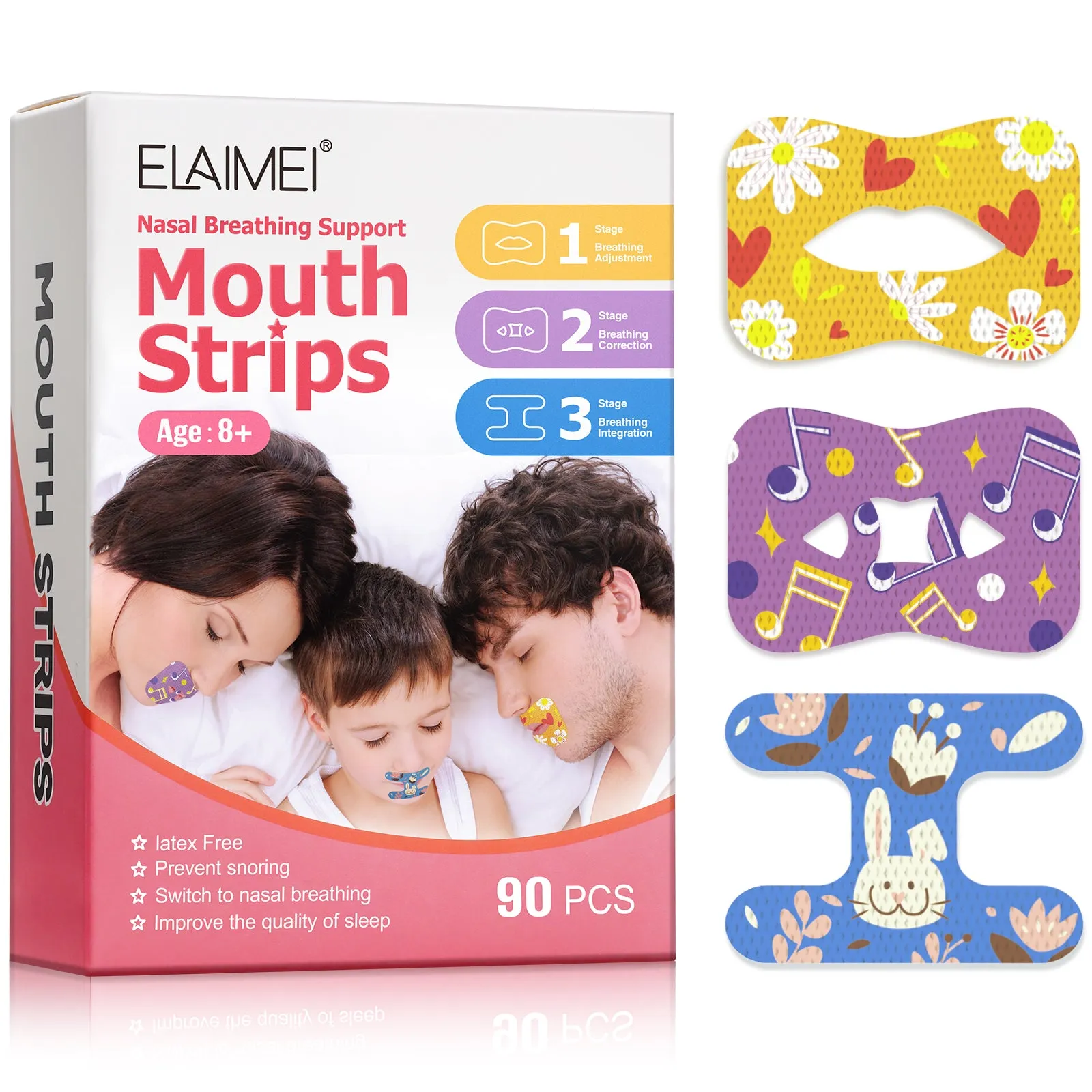 Elaimei Sleep Mouth Strips 90 Pcs