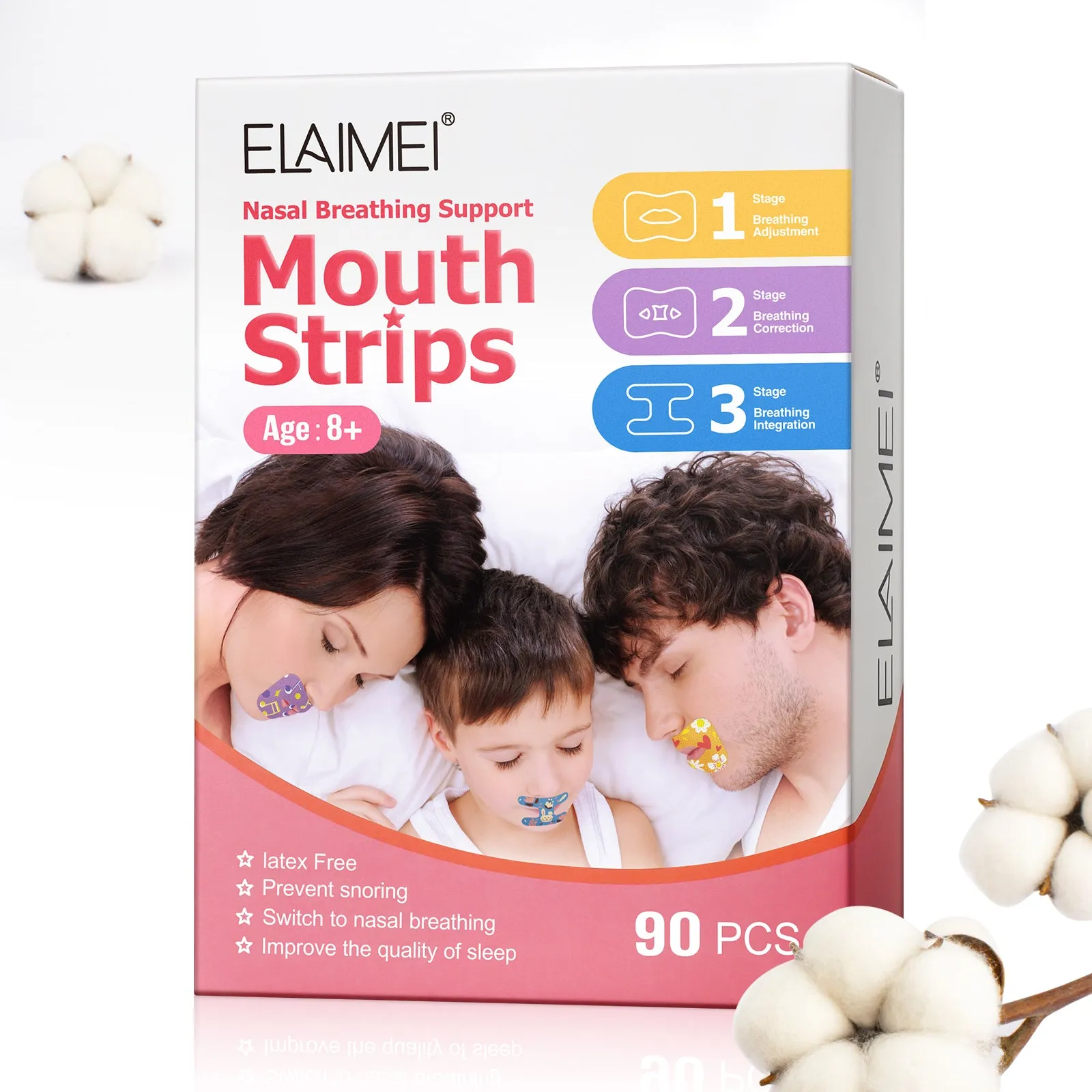 Elaimei Sleep Mouth Strips 90 Pcs
