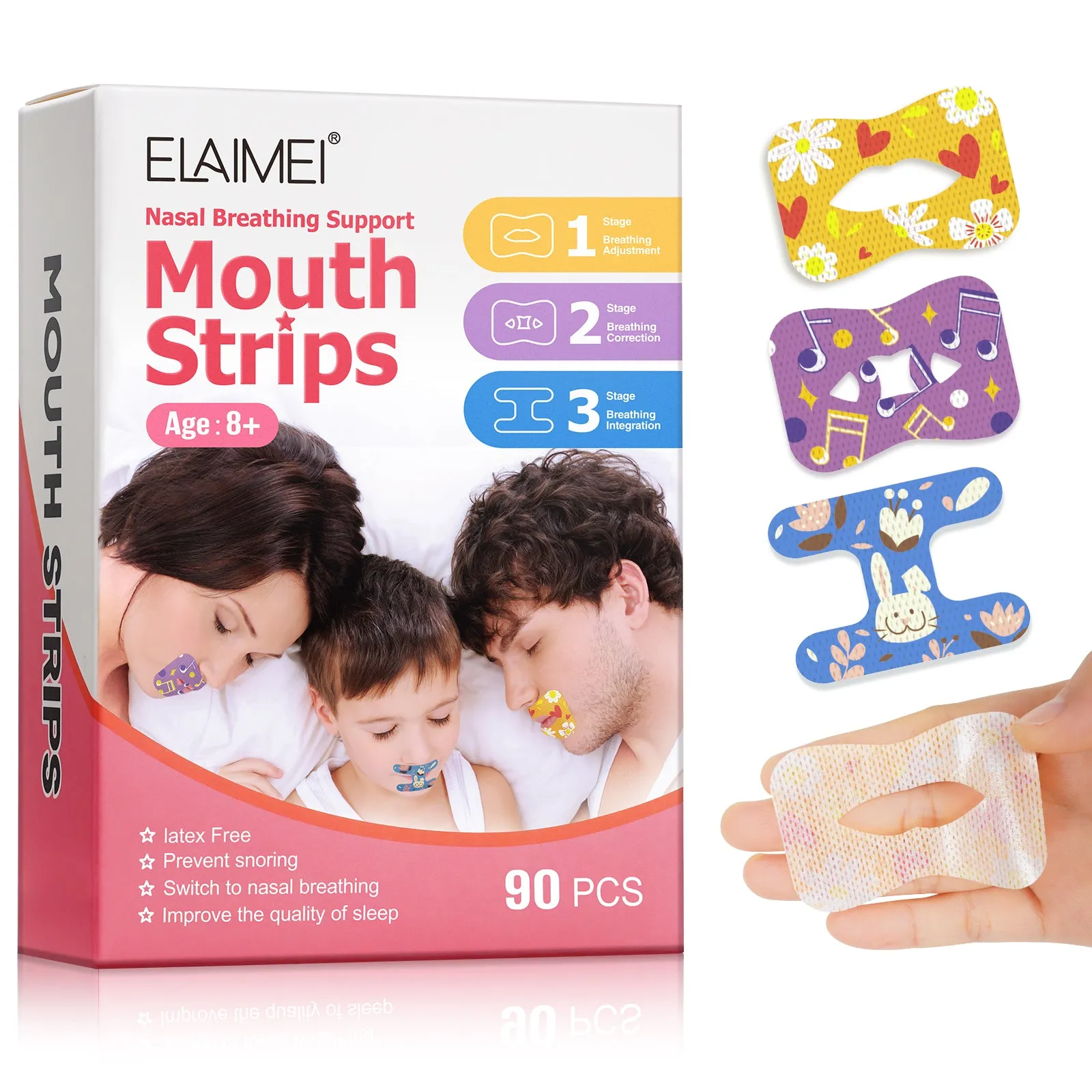 Elaimei Sleep Mouth Strips 90 Pcs