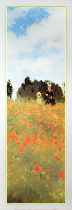 Field of Poppies (detail) by Claude Monet