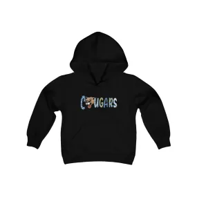 Gildan - Softstyle Youth Midweight Hooded Sweatshirt - Cougars 2