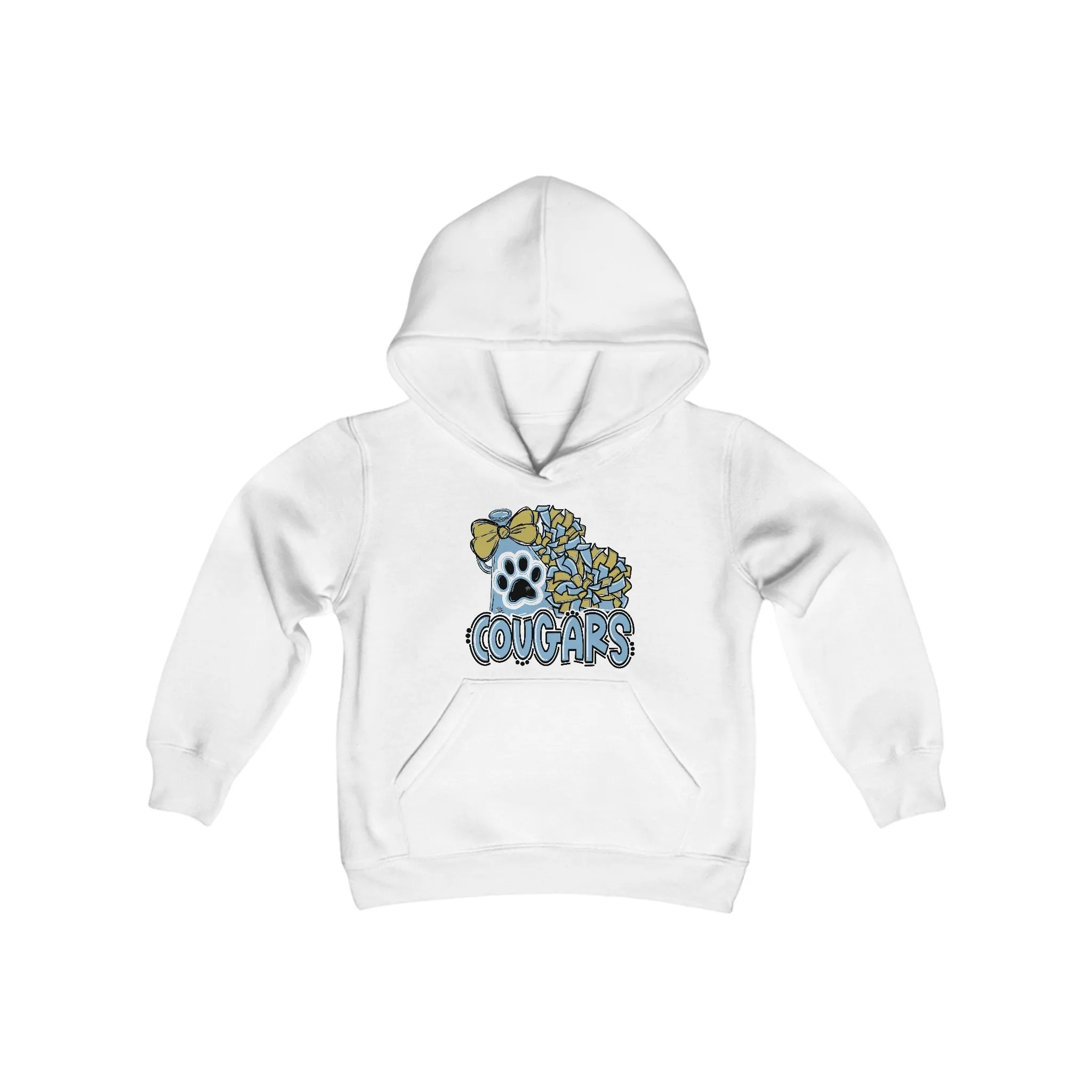 Gildan - Softstyle Youth Midweight Hooded Sweatshirt - Cougars Cheer