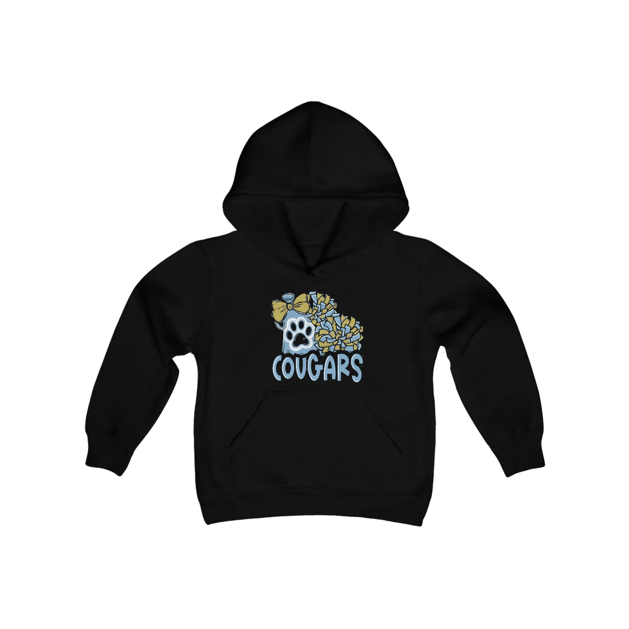 Gildan - Softstyle Youth Midweight Hooded Sweatshirt - Cougars Cheer