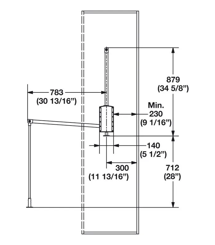 Heavy Duty Pull Down Closet Rod