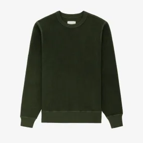 Herringbone Terry Crewneck Sweatshirt
