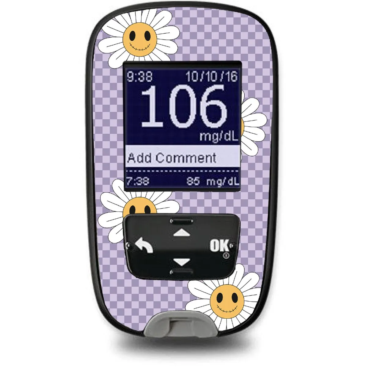 Hippie Halloween Sticker for the Accu-Chek Guide Glucometer