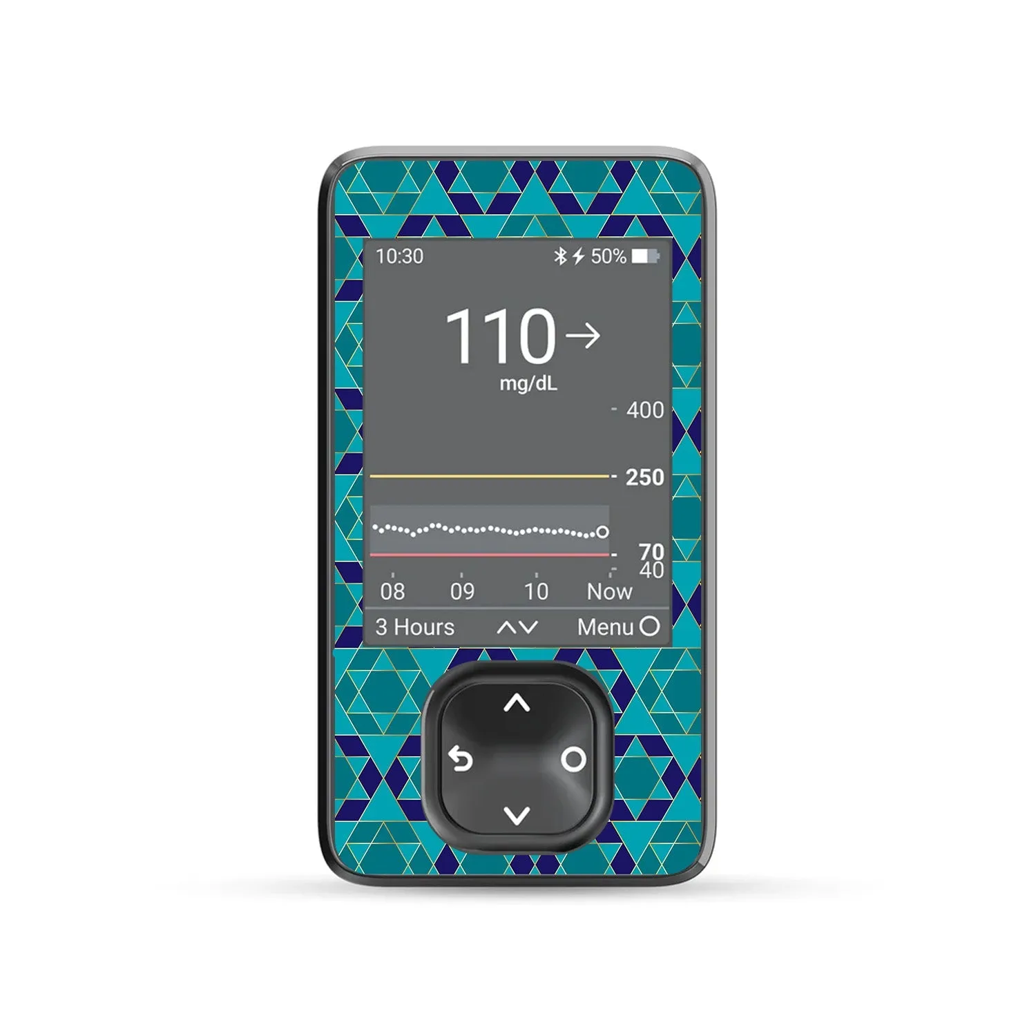 Holiday Stars DEXCOM G7 and Stelo and G6 Touchscreen Receiver Sticker