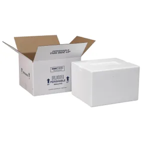 Insulated Foam Shipping Container / Vitrification Box - 8 x 6 x 7, 1-1/2" wall