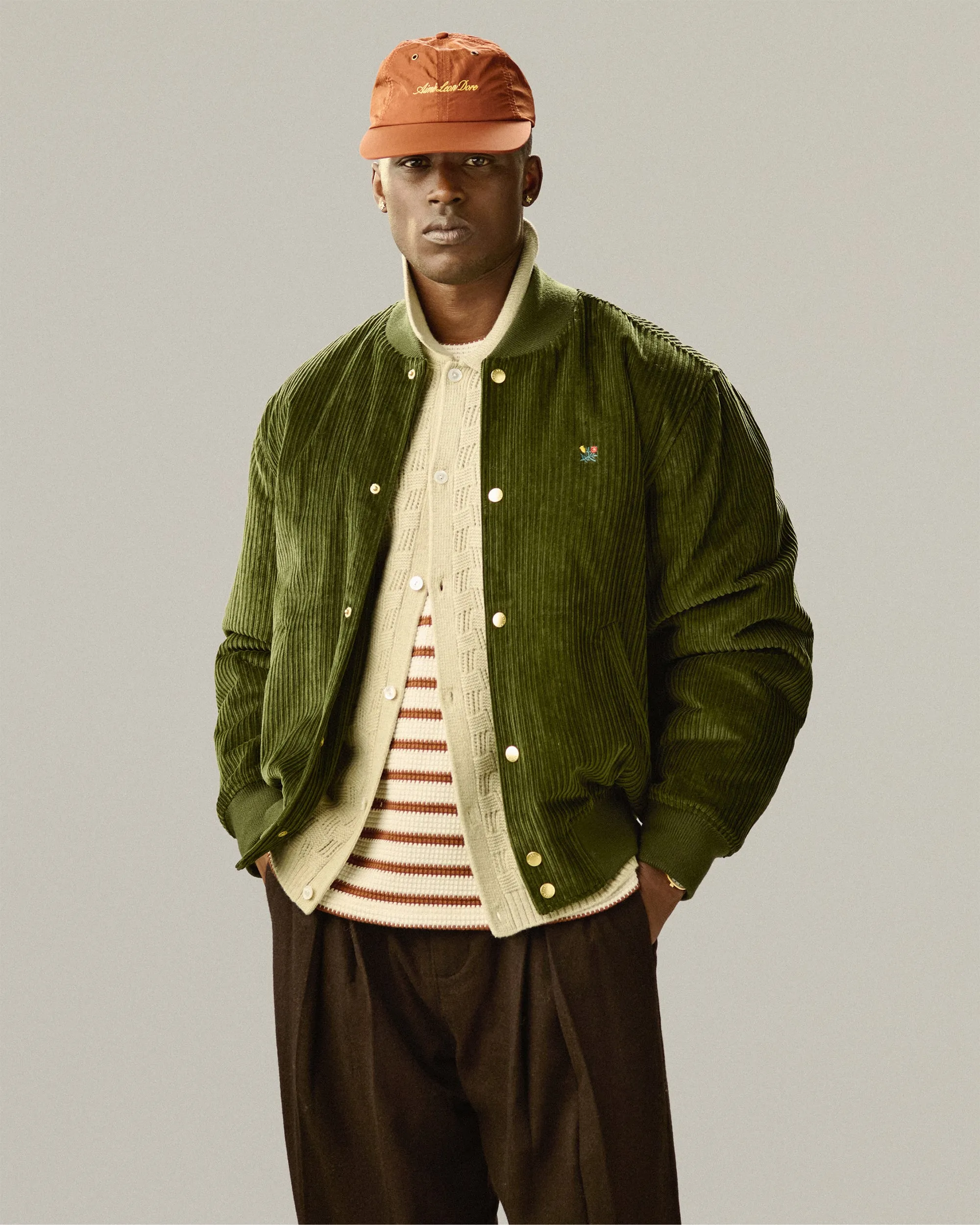 Jacquard Polo Cardigan