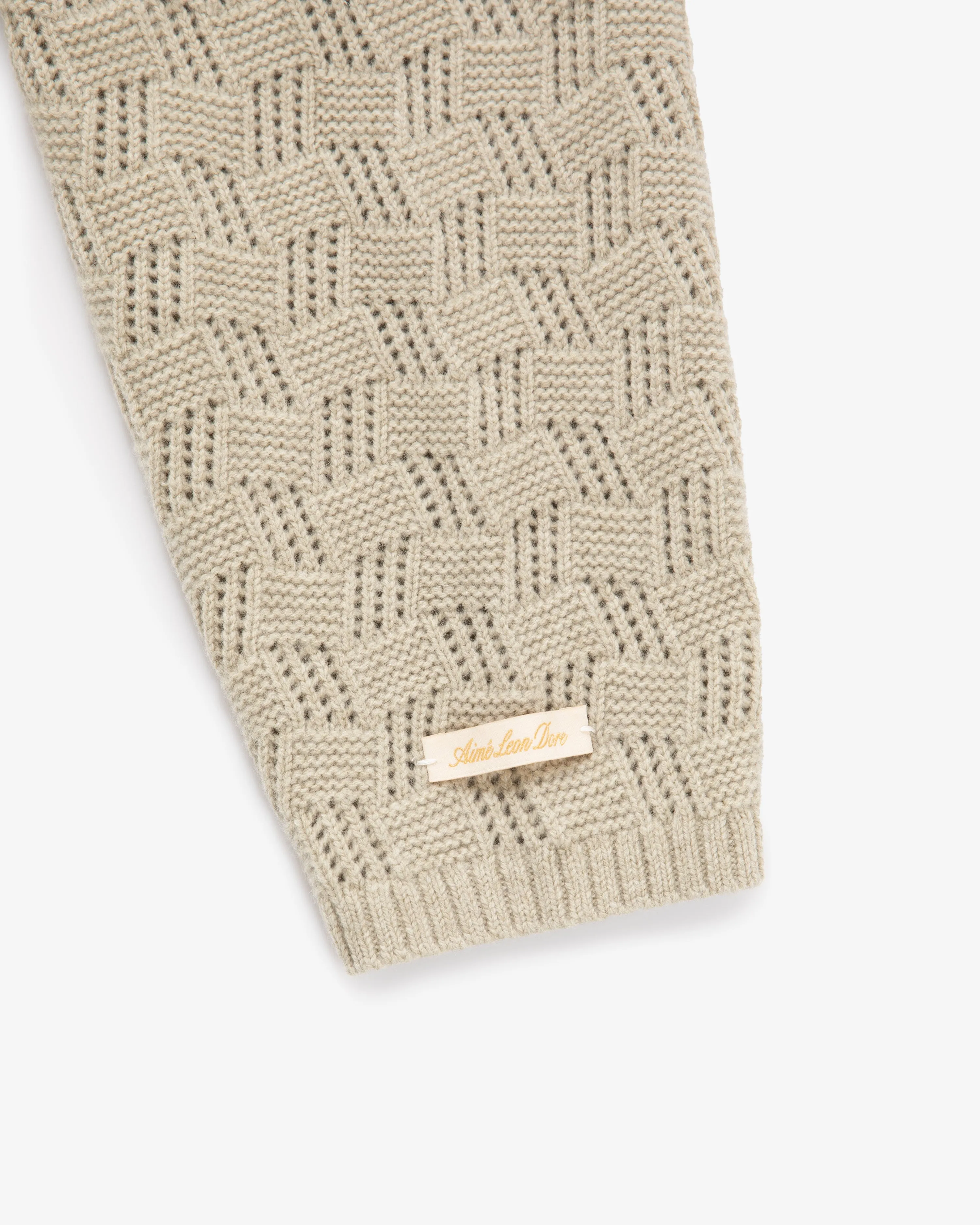 Jacquard Polo Cardigan