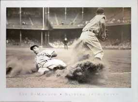Joe DiMaggio - Sliding into Third by Bettmen/Corbis