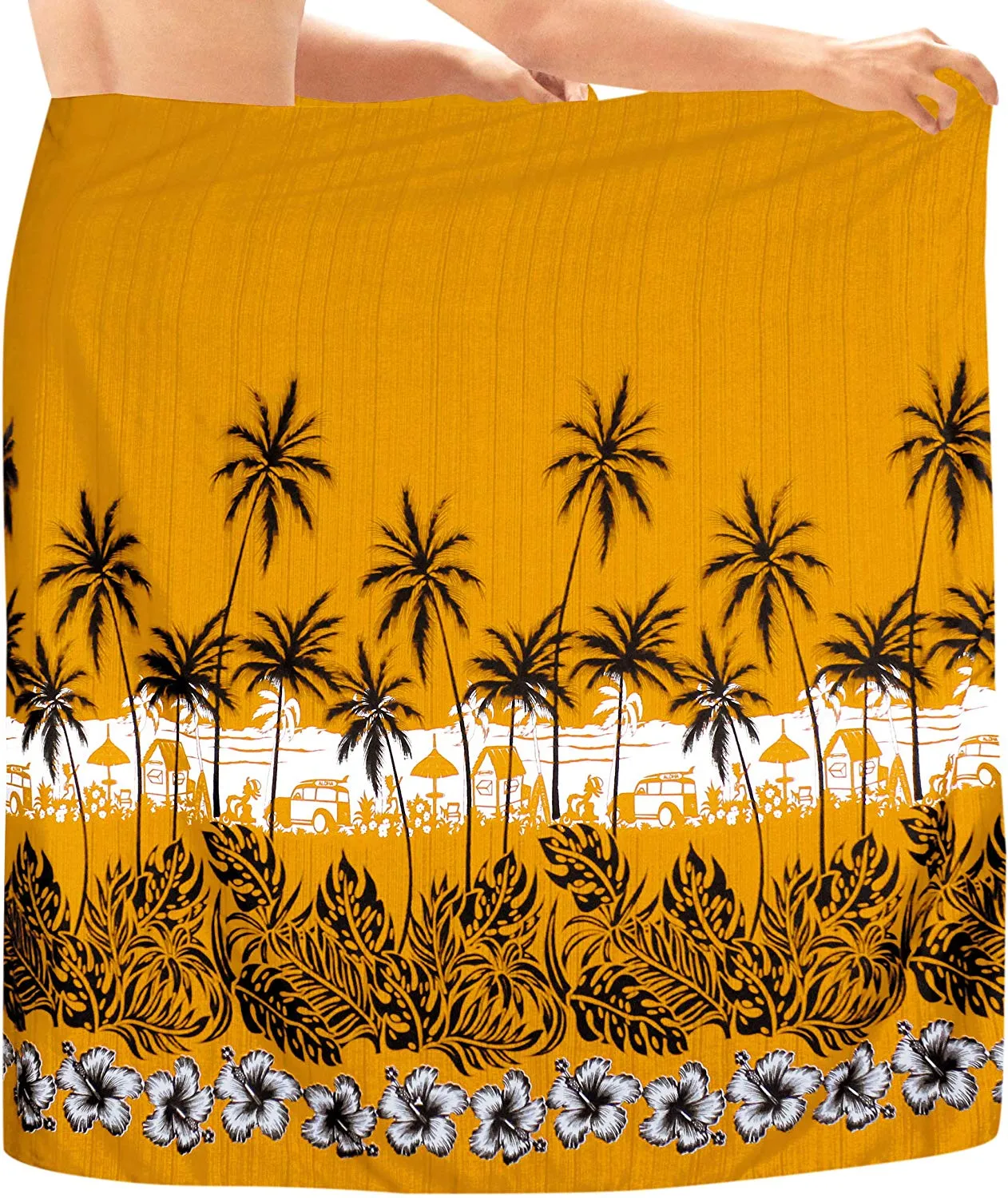 LA LEELA Swimsuit Swimwear Cover ups Beachwear Wrap Mens Sarong Bathing Suit Pareo Swim