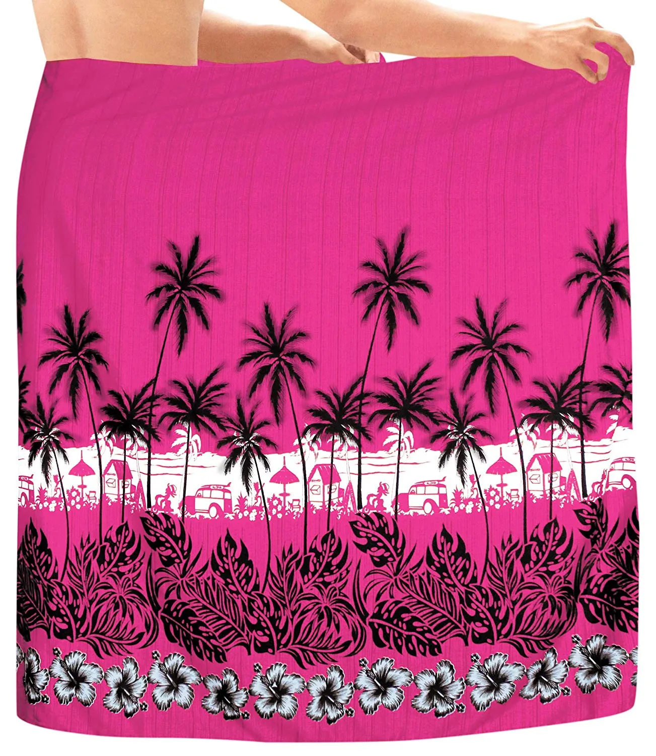 LA LEELA Swimsuit Swimwear Cover ups Beachwear Wrap Mens Sarong Bathing Suit Pareo Swim