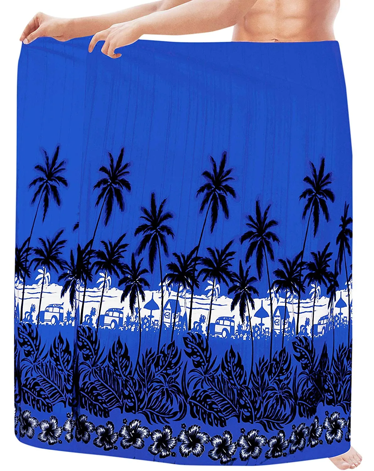 LA LEELA Swimsuit Swimwear Cover ups Beachwear Wrap Mens Sarong Bathing Suit Pareo Swim