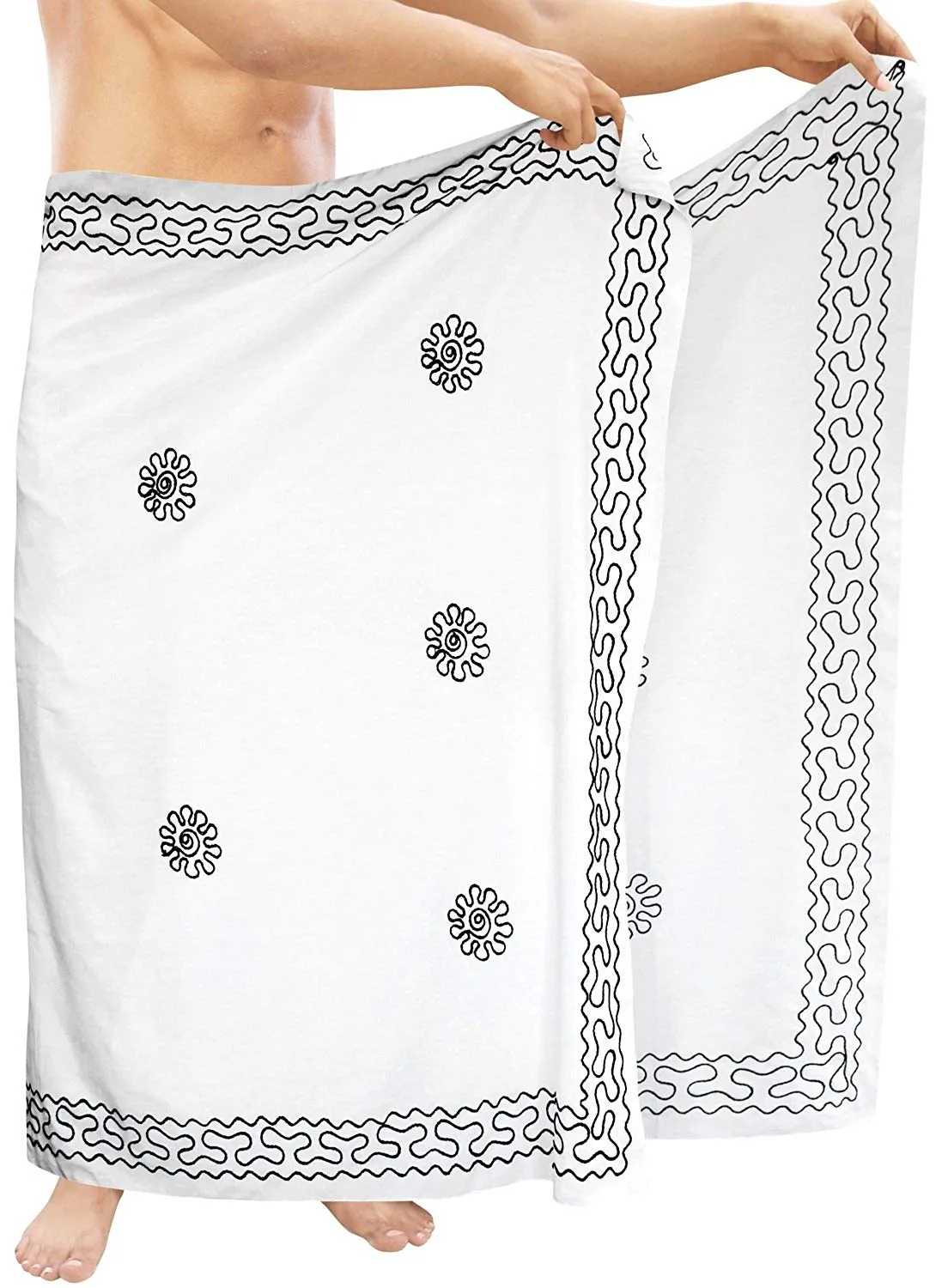 LA LEELA Towel Wrap Pareo Swimsuit Beachwear Swimwear Bathing Suit Cover ups Mens Sarong
