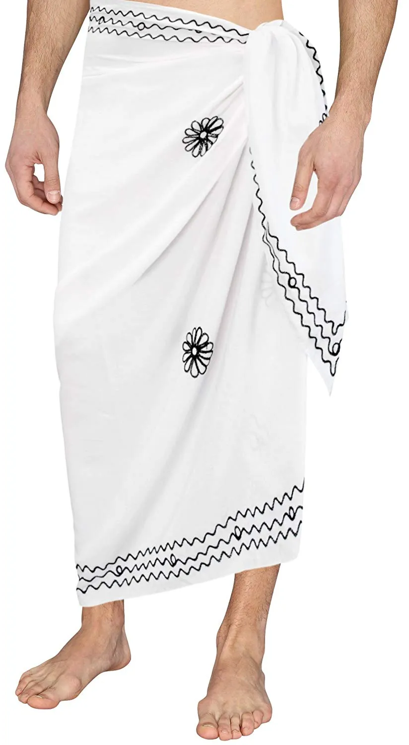 LA LEELA Towel Wrap Pareo Swimsuit Beachwear Swimwear Bathing Suit Cover ups Mens Sarong