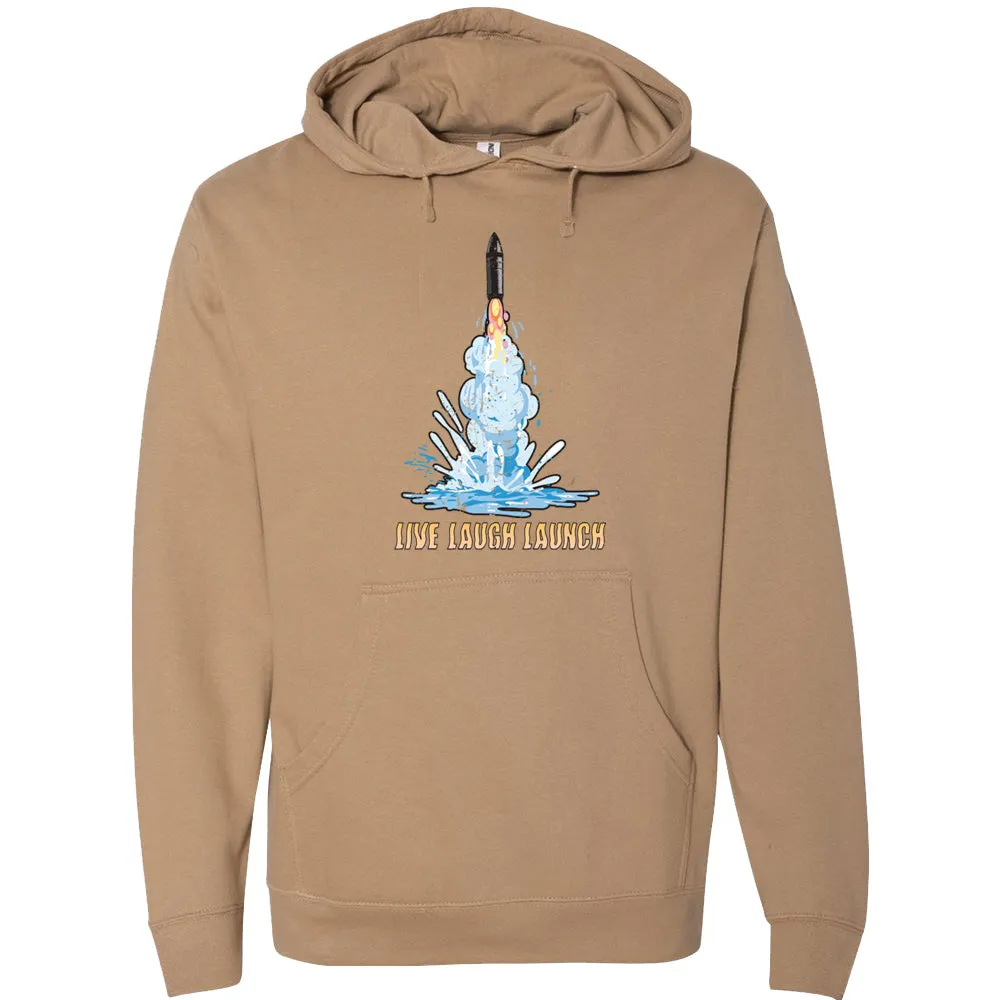 Live Laugh Launch Trident Hoodie