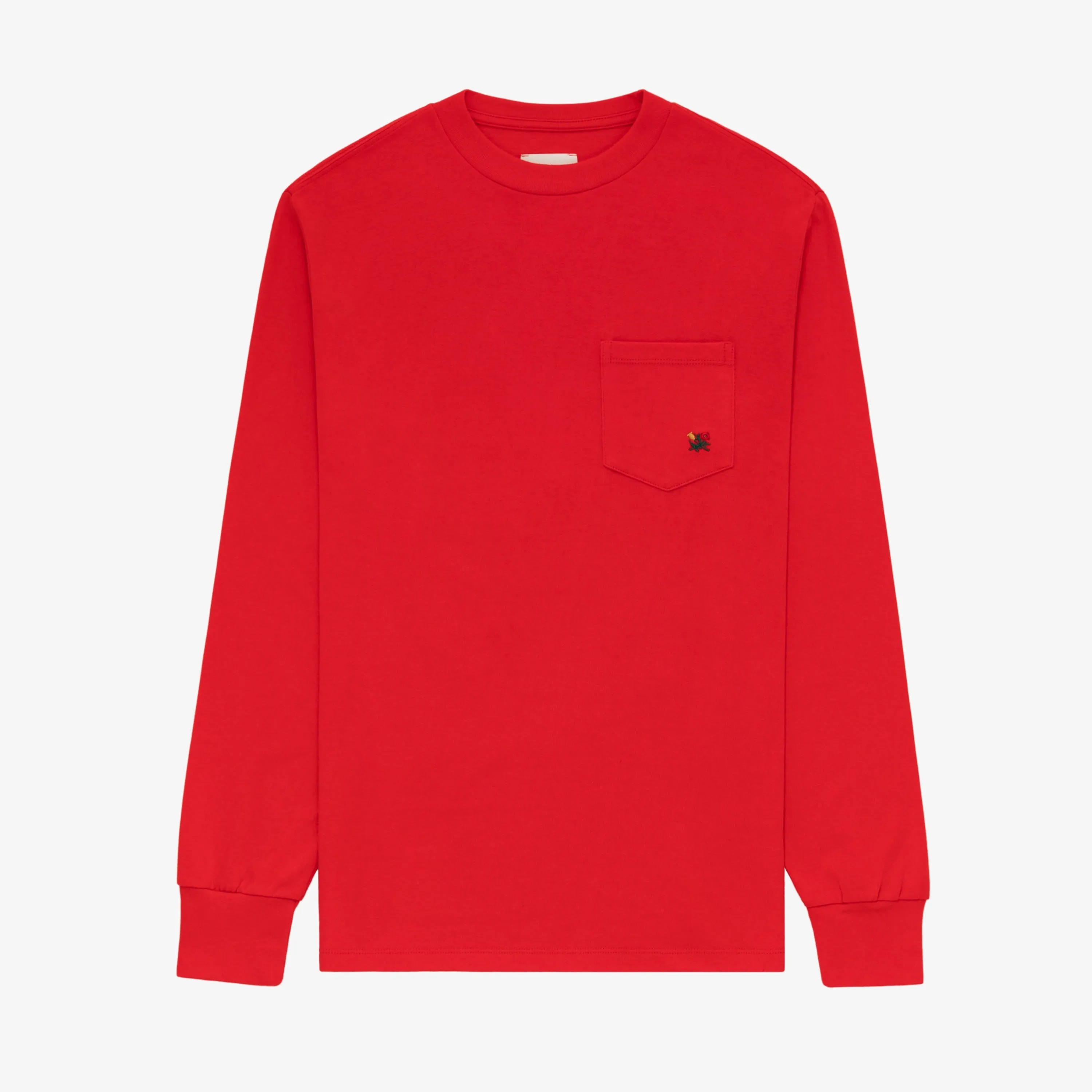 Long-Sleeve Crest Pocket Tee