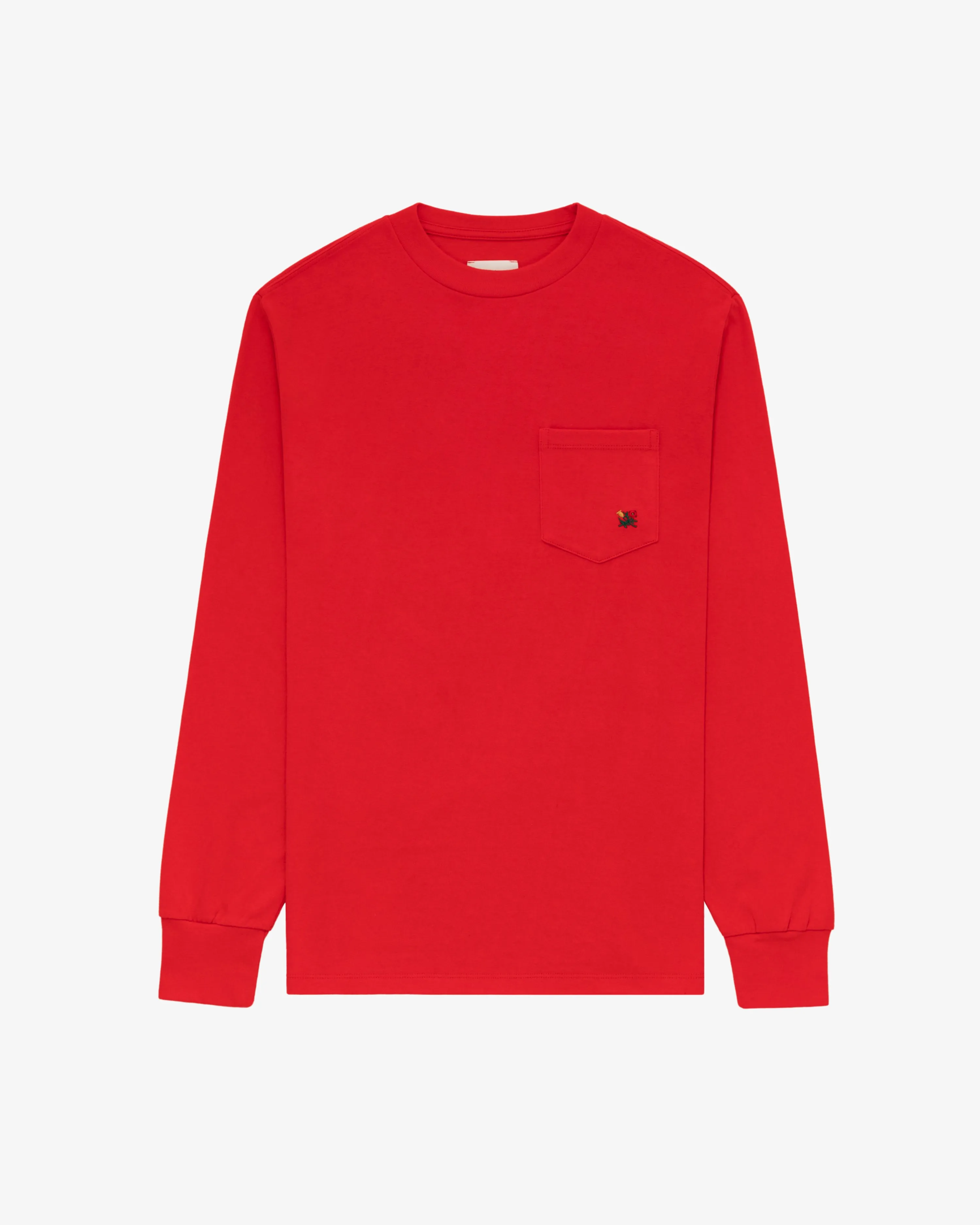 Long-Sleeve Crest Pocket Tee