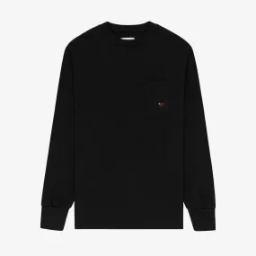 Long-Sleeve Crest Pocket Tee