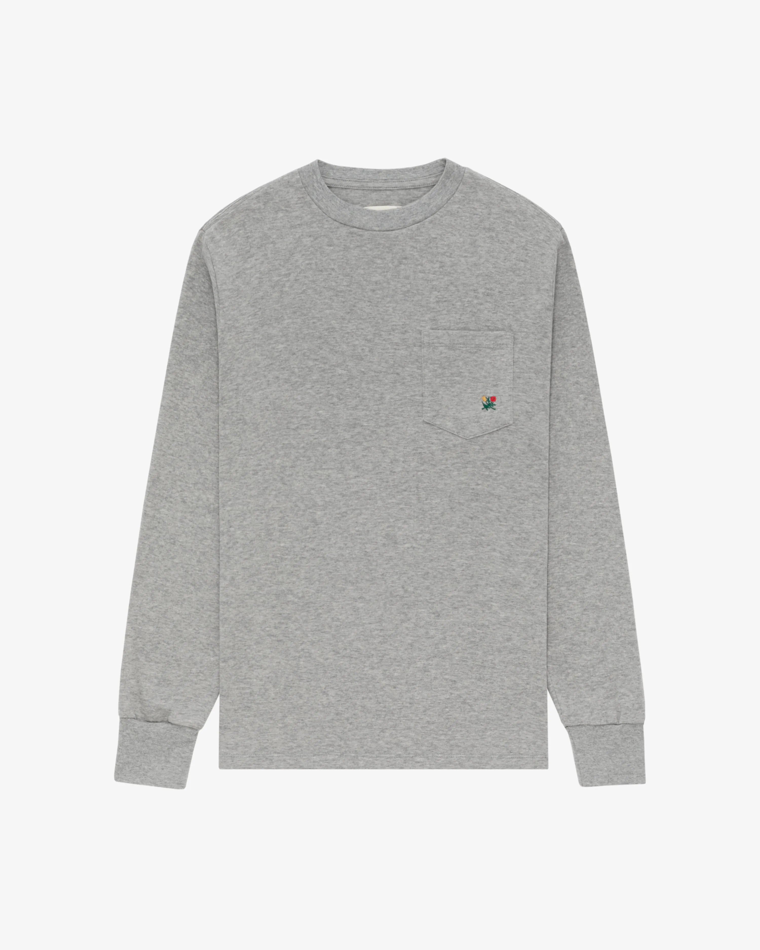 Long-Sleeve Crest Pocket Tee