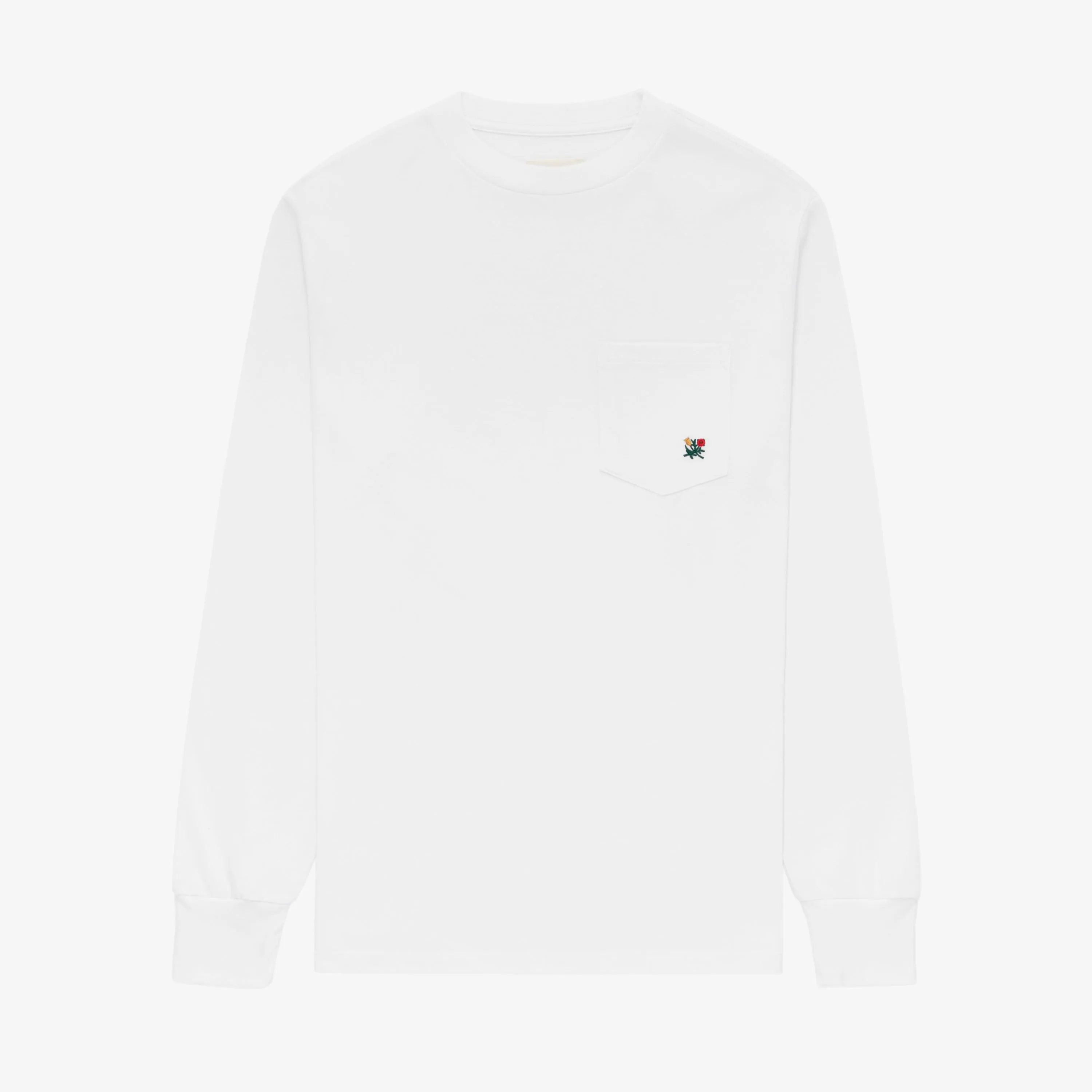 Long-Sleeve Crest Pocket Tee