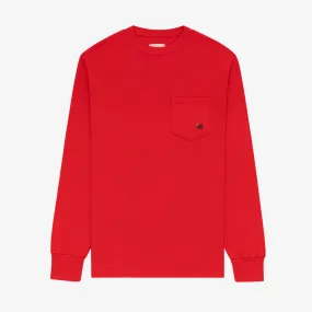 Long-Sleeve Crest Pocket Tee
