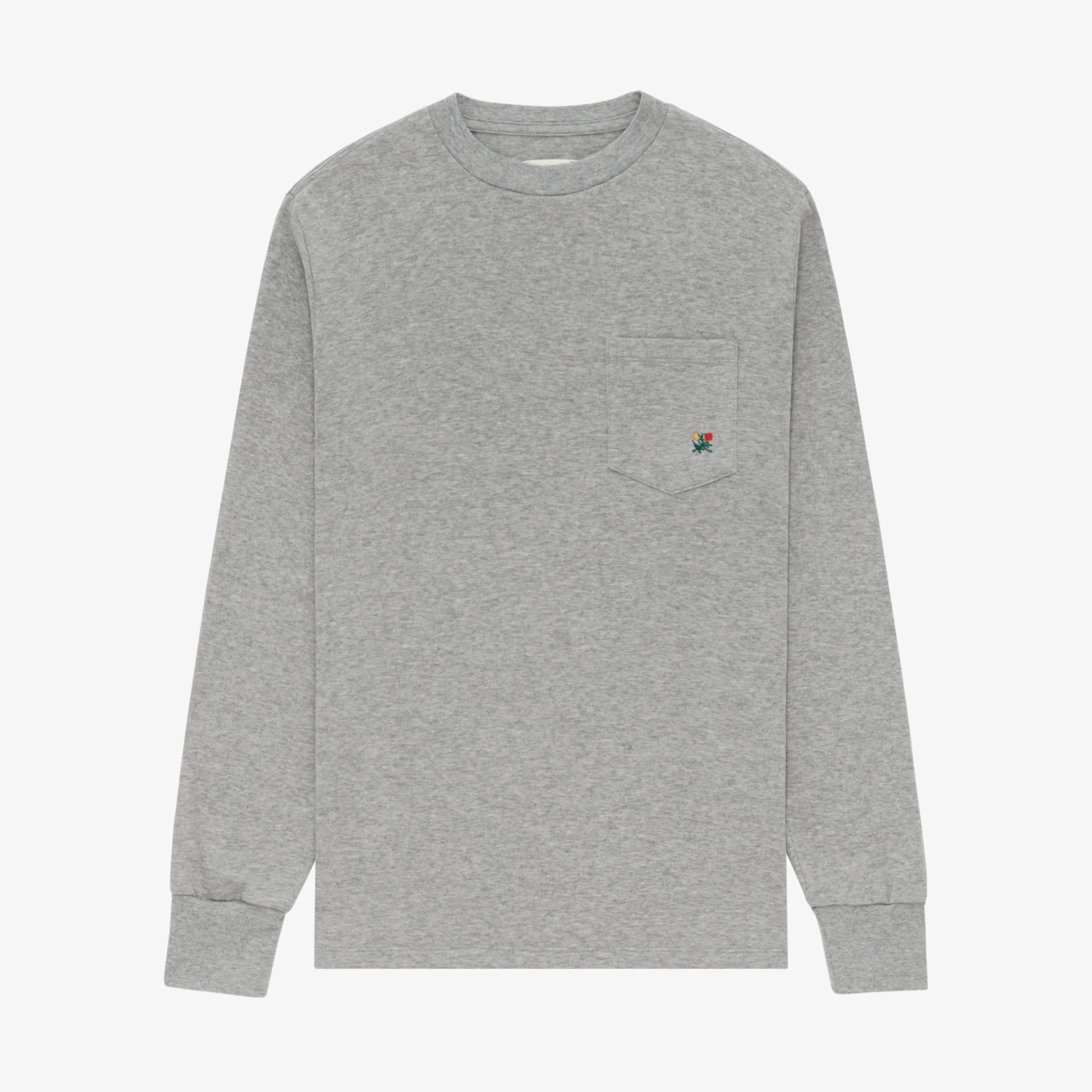 Long-Sleeve Crest Pocket Tee