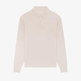 Long-Sleeve Pearl Button Polo