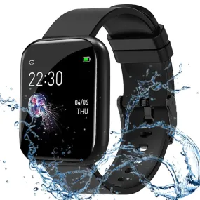 m i Smart Watch for Men & Women - D20/Y68 Latest Bluetooth Phone Watch 1.3" LED with Daily Activity Tracker, Heart Rate Sensor, BP Monitor, Sports Watch - Black (Charger Not Included)