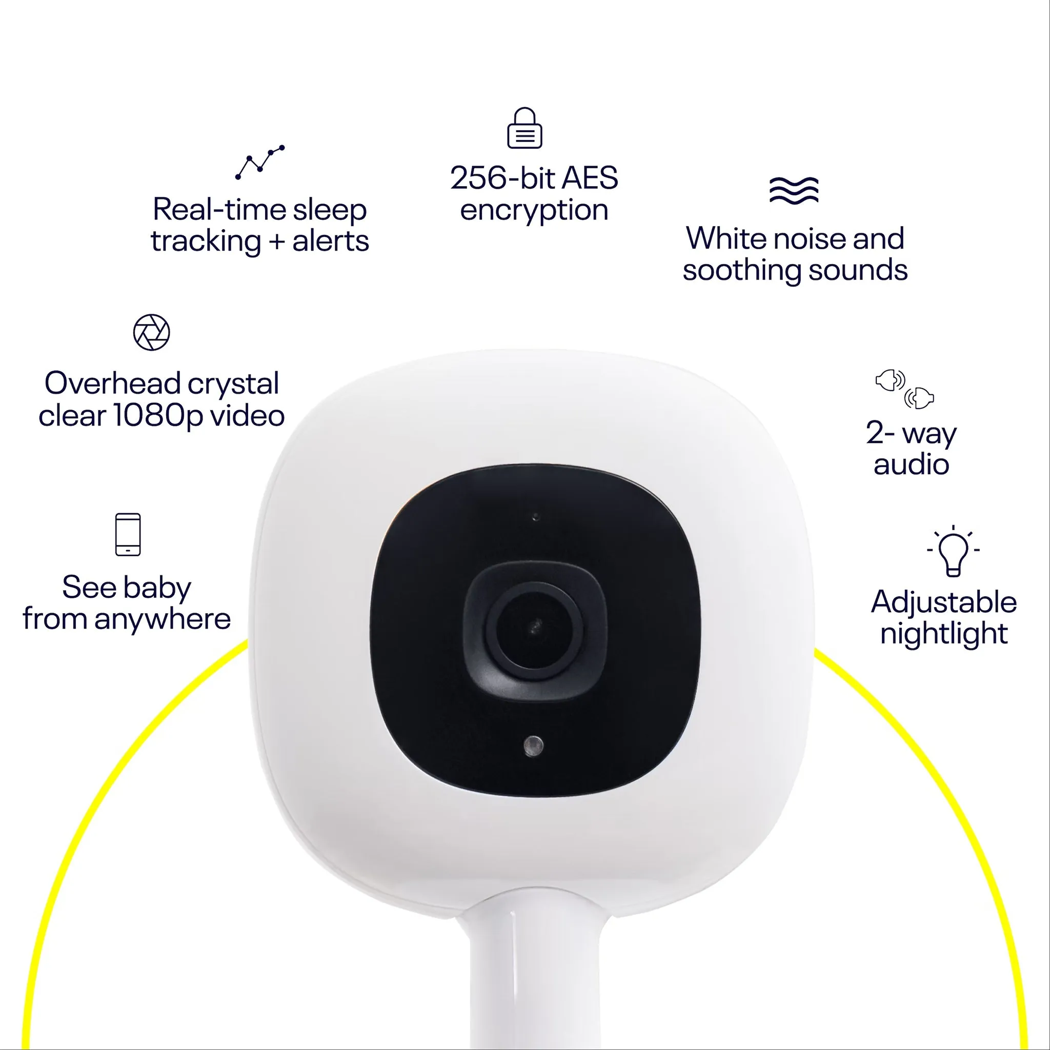 Nanit Pro Smart Baby Monitor & Wall Mount