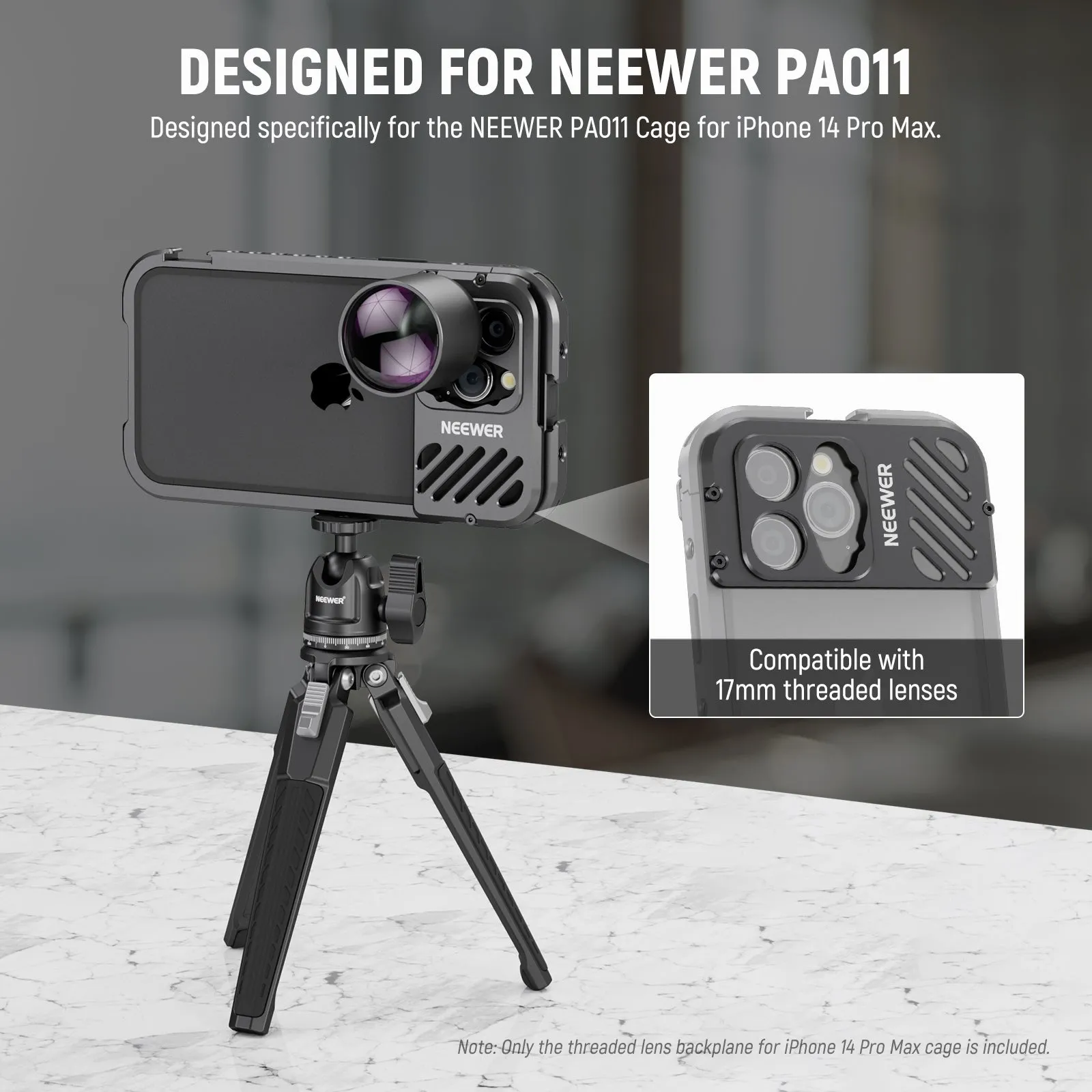 NEEWER PA019 Lens Backplate For iPhone 14 ProMax